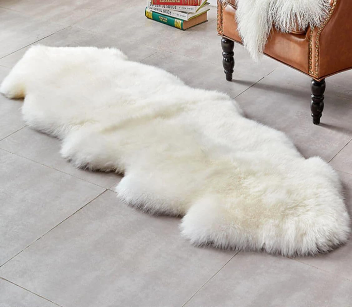 NATURAL SHEEPSKIN WOOL RUG