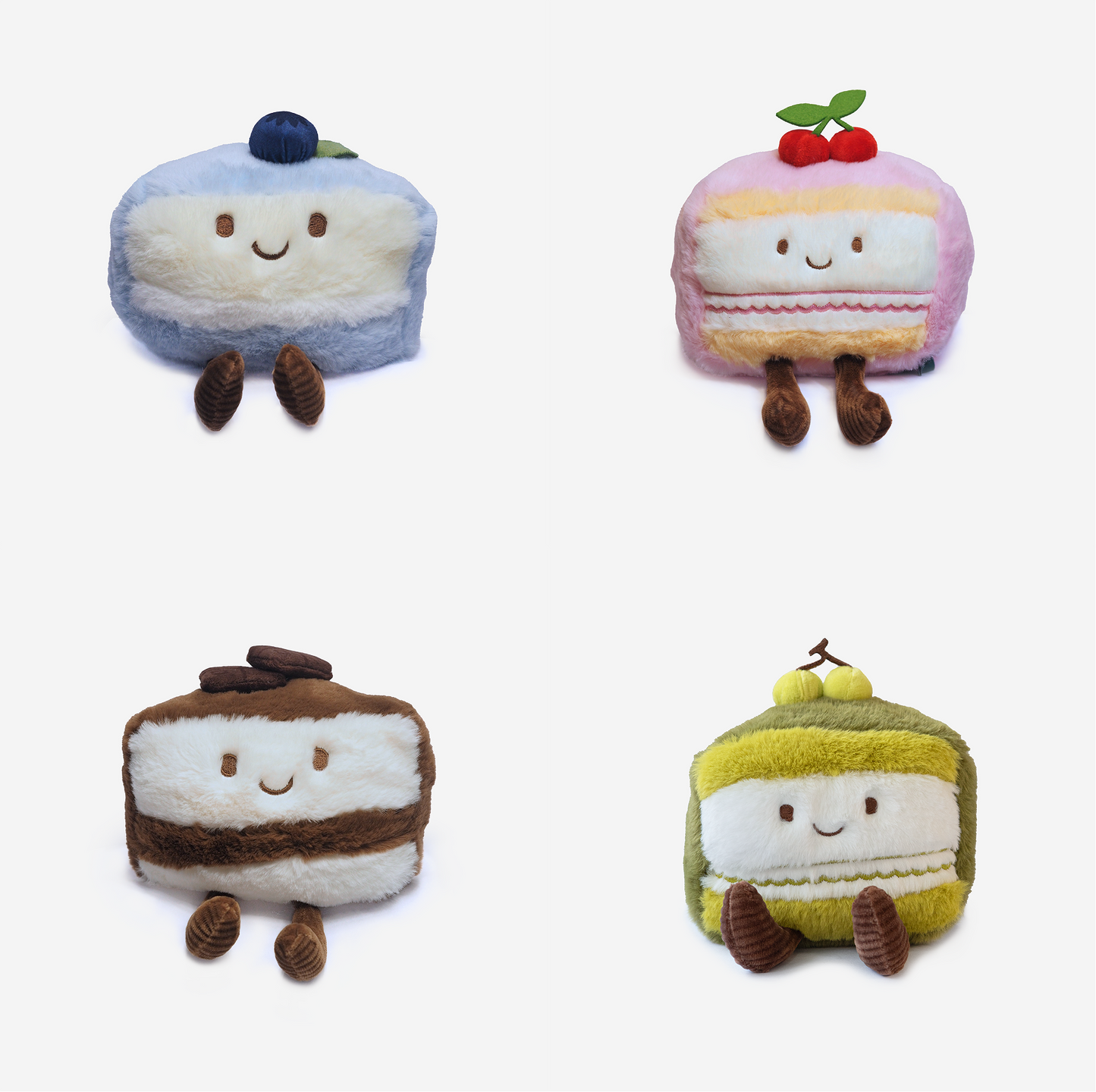 Cake Slice Plush Set — Featured Collection (4-Piece)