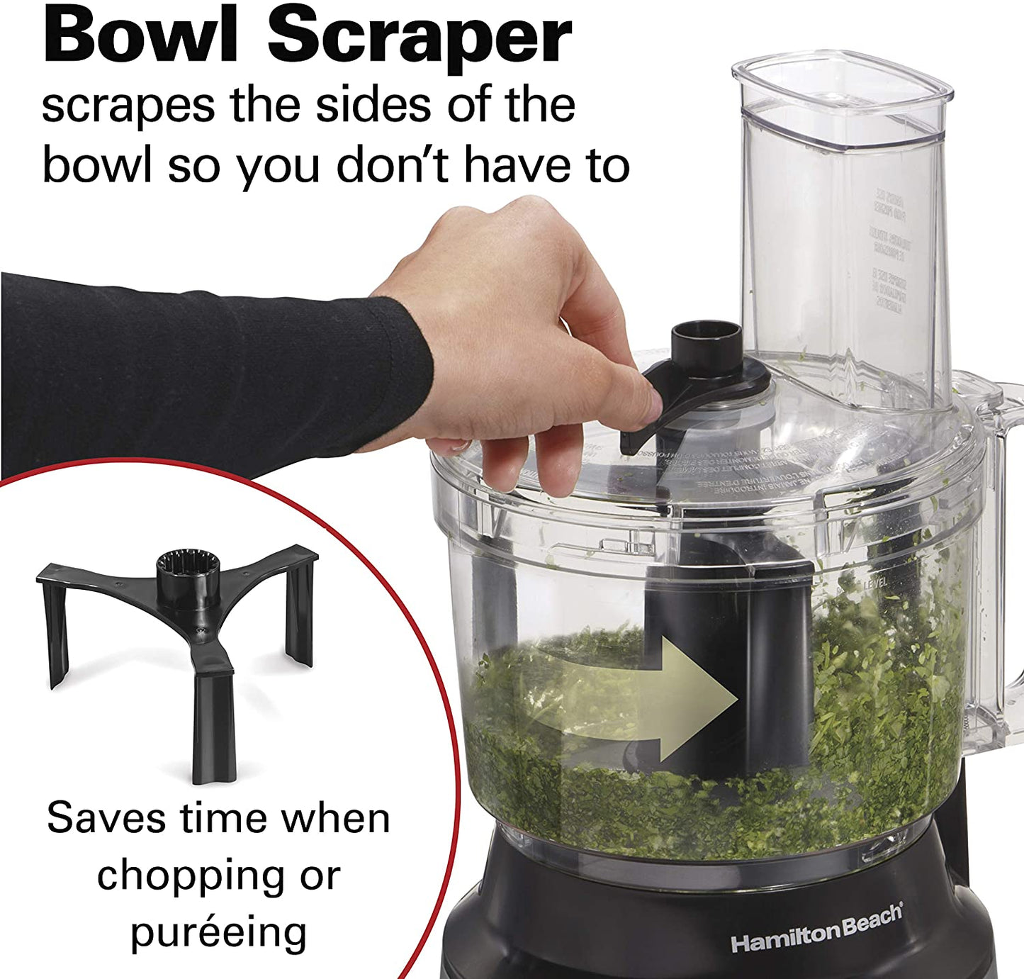HAMILTON BEACH 10 Cup Stainless Steel Food Processor