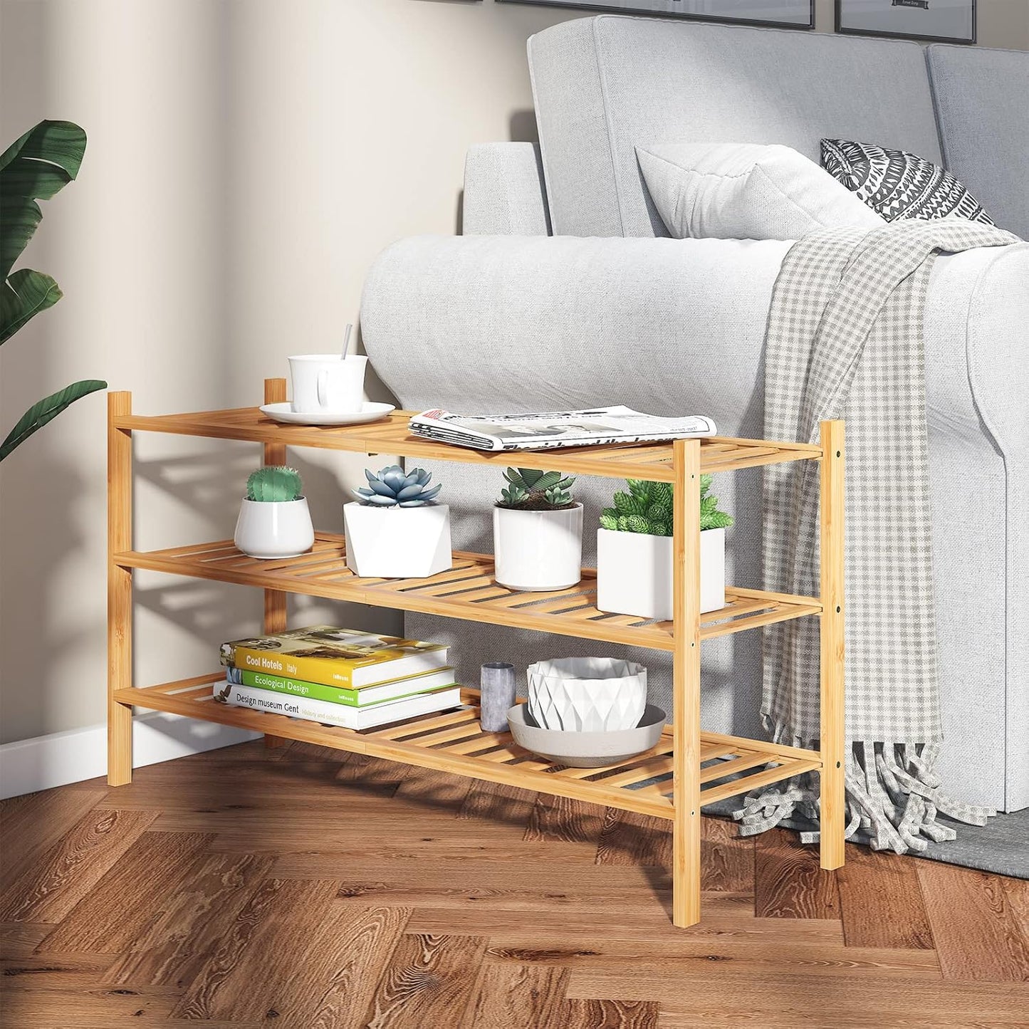 BAMBOO SHOE RACK
