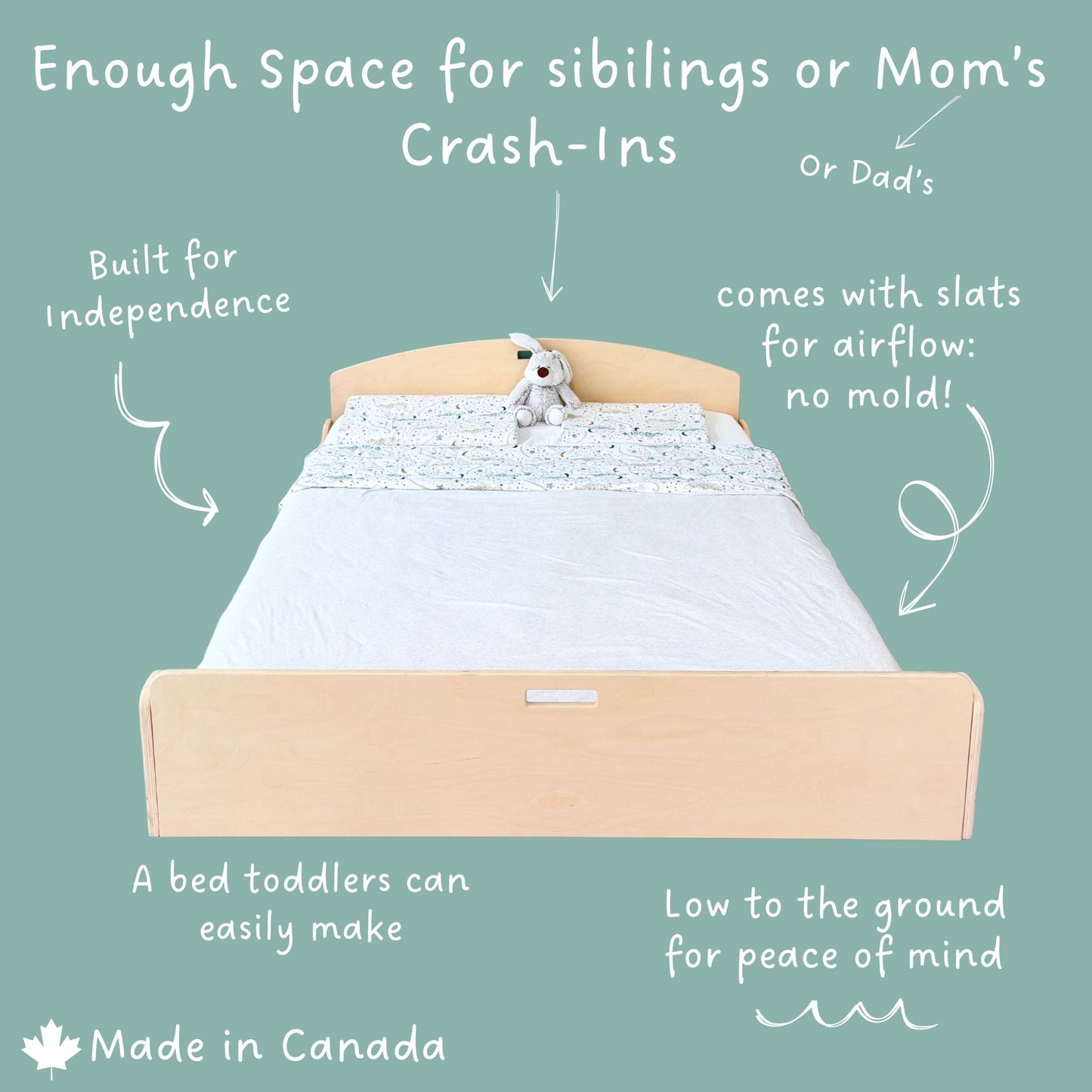CHERRY FULL - Montessori Floor Bed