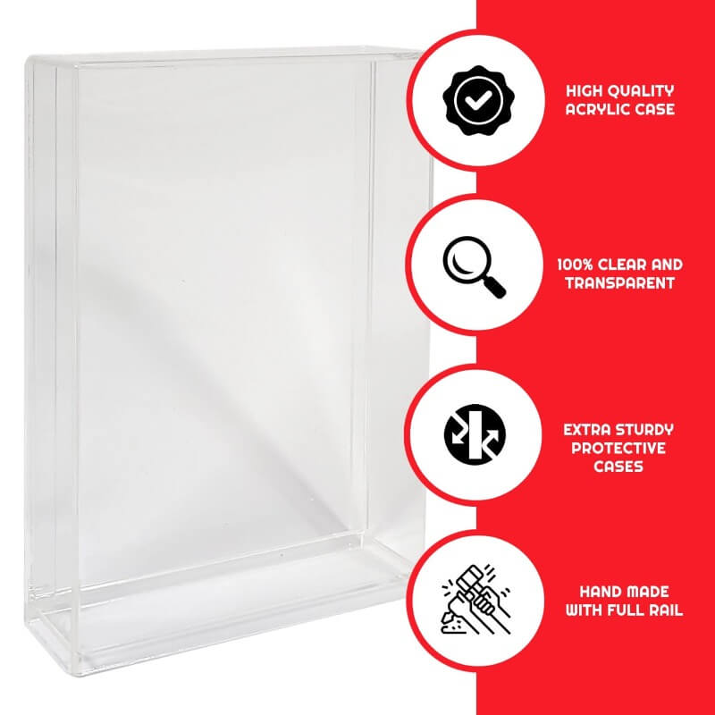Acrylic Display Case for Star Wars & GI-Joe Carded 3.75" Action Figure Pack of 2