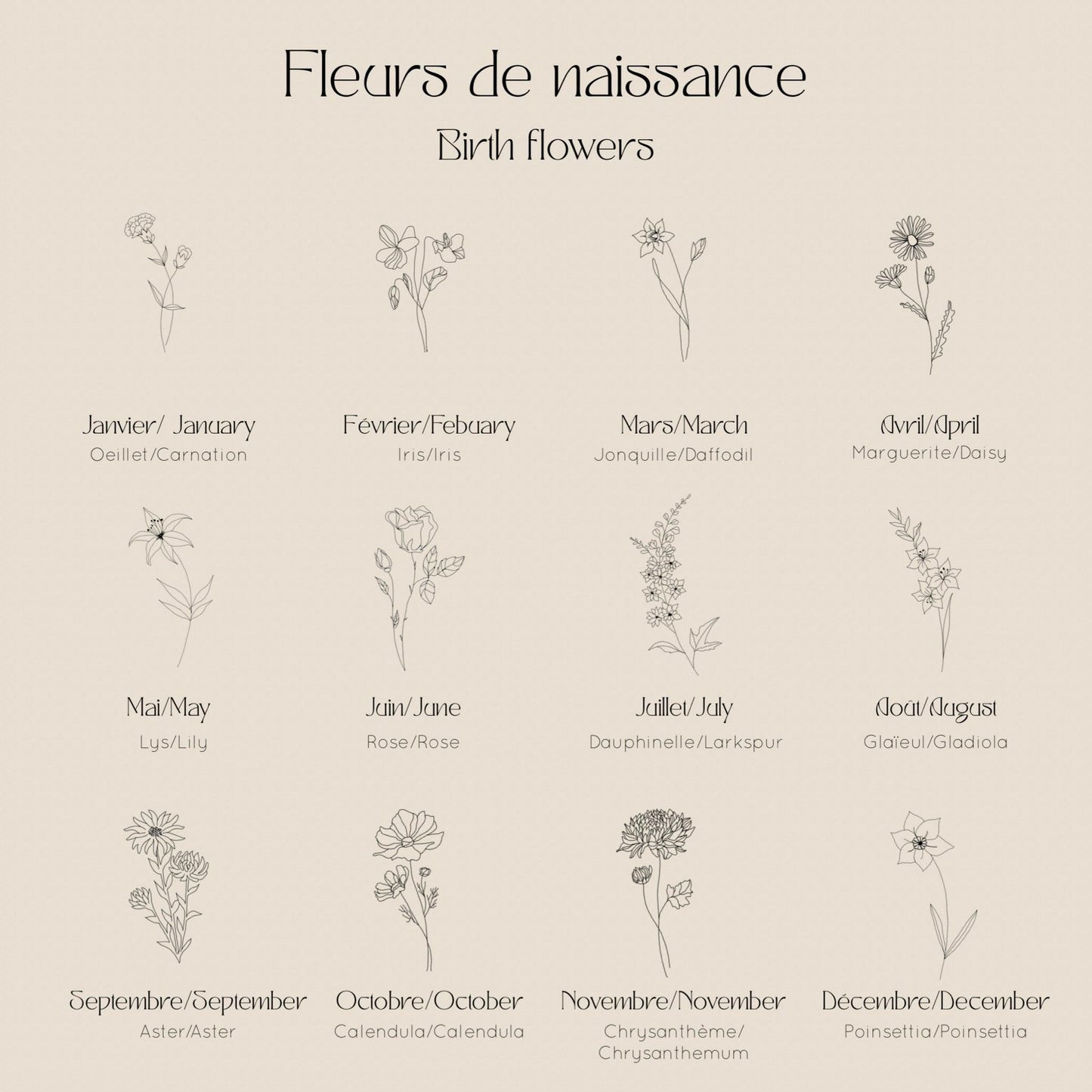 Les Fleurs - Octobre