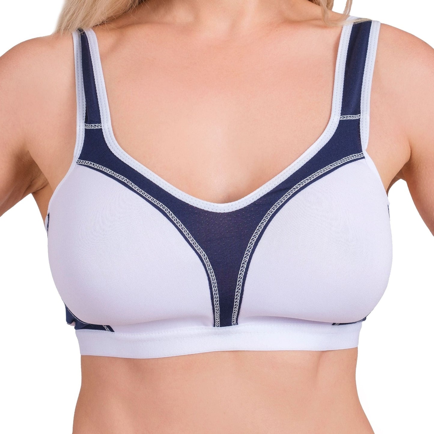 High-Impact Sports Bra with Breathable Mesh