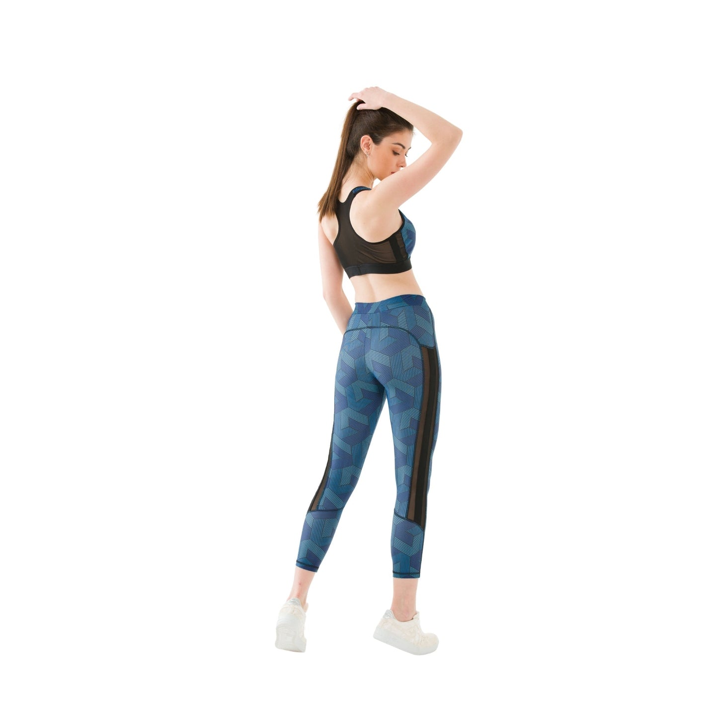 High-Waist Mesh Workout Leggings
