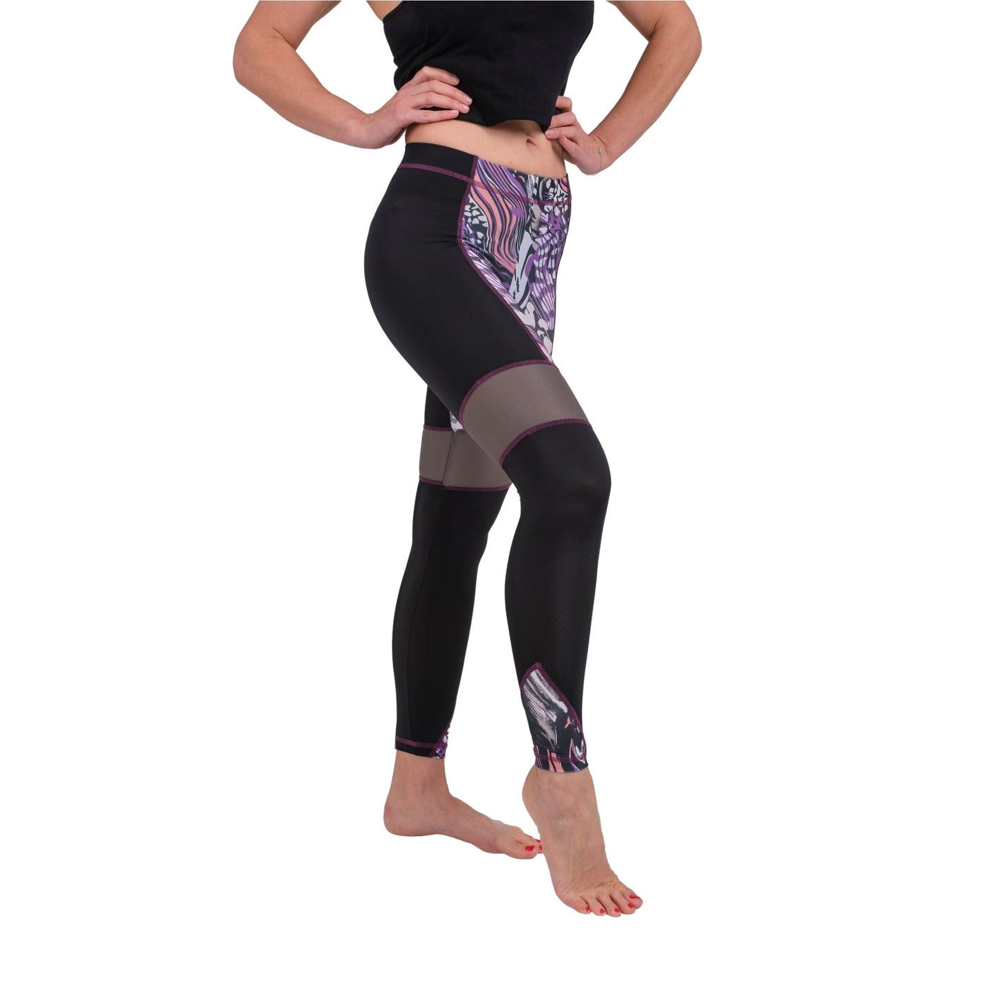 BoldMesh High-Waist Yoga Leggings