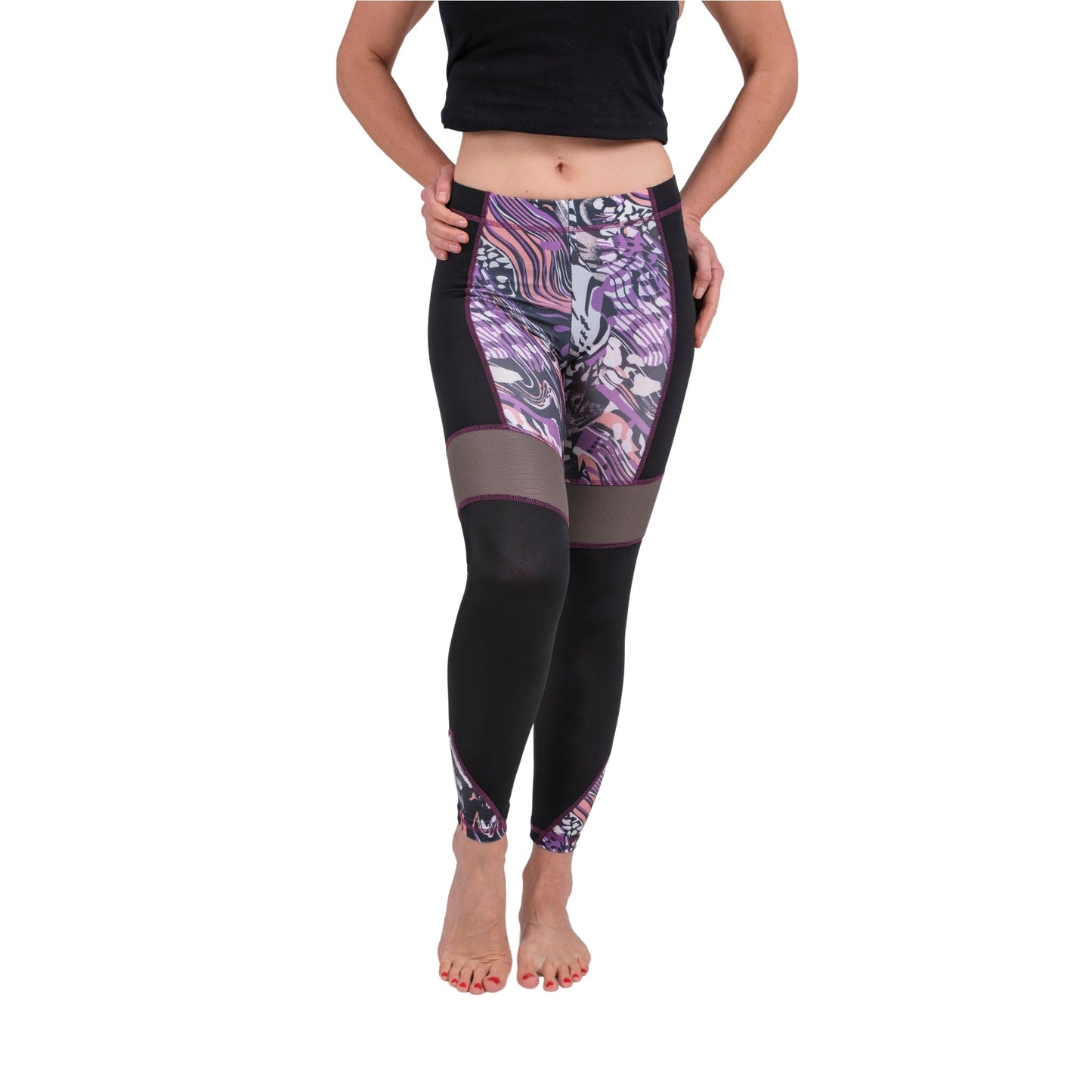 BoldMesh High-Waist Yoga Leggings