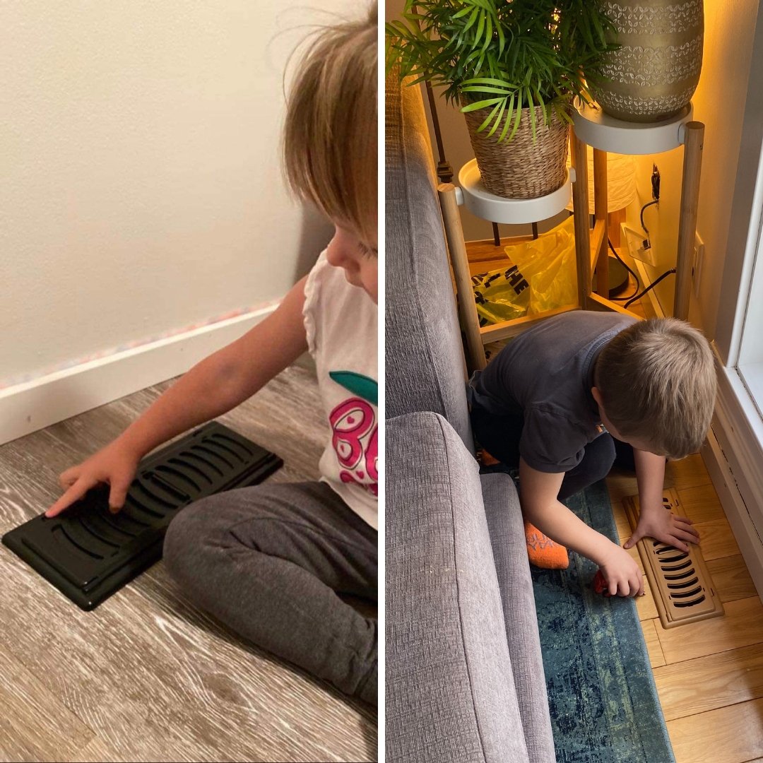 Vent Covers/Registers - Safe for Floors and Ceilings - Babyproof/Childproof - Fits 3"x 10" & 4"x10" Vent Openings