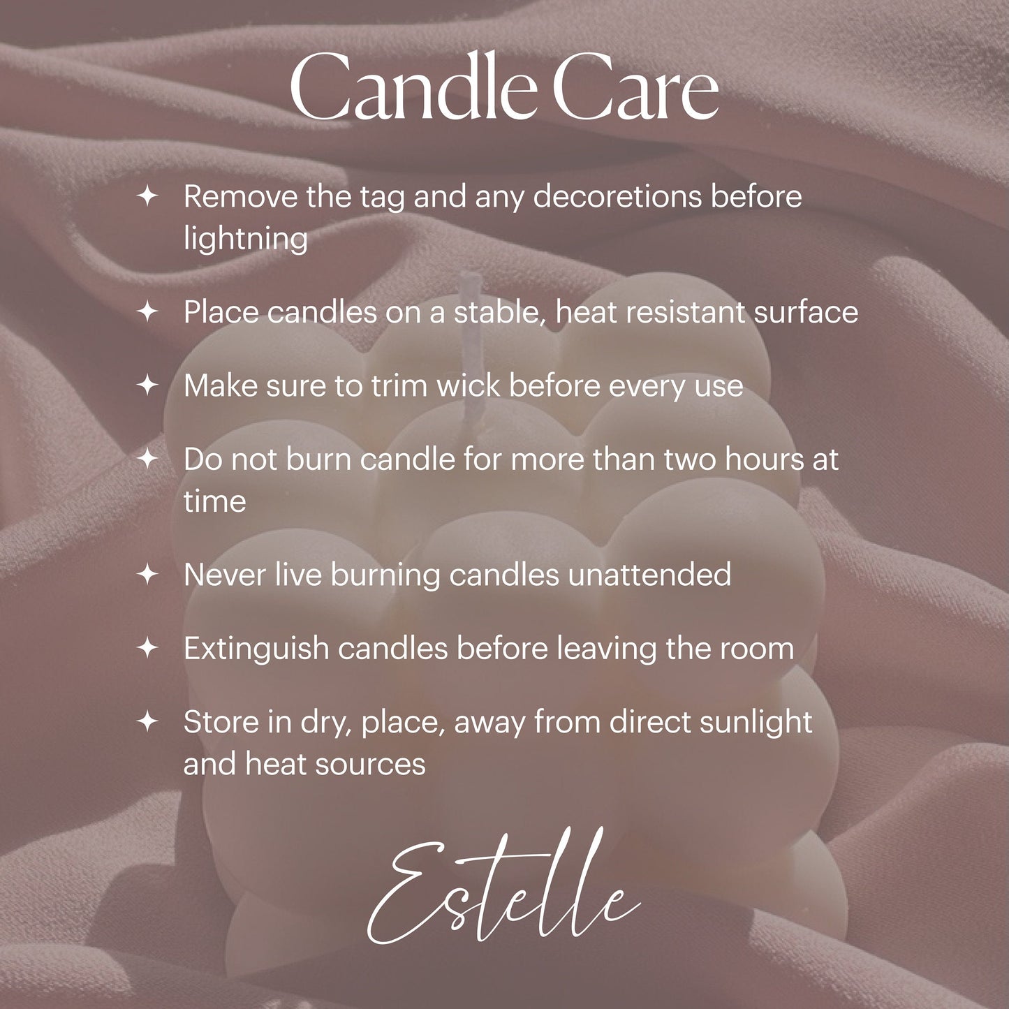 Handmade Sakura Soy Wax Pillar Candle | Home Decor