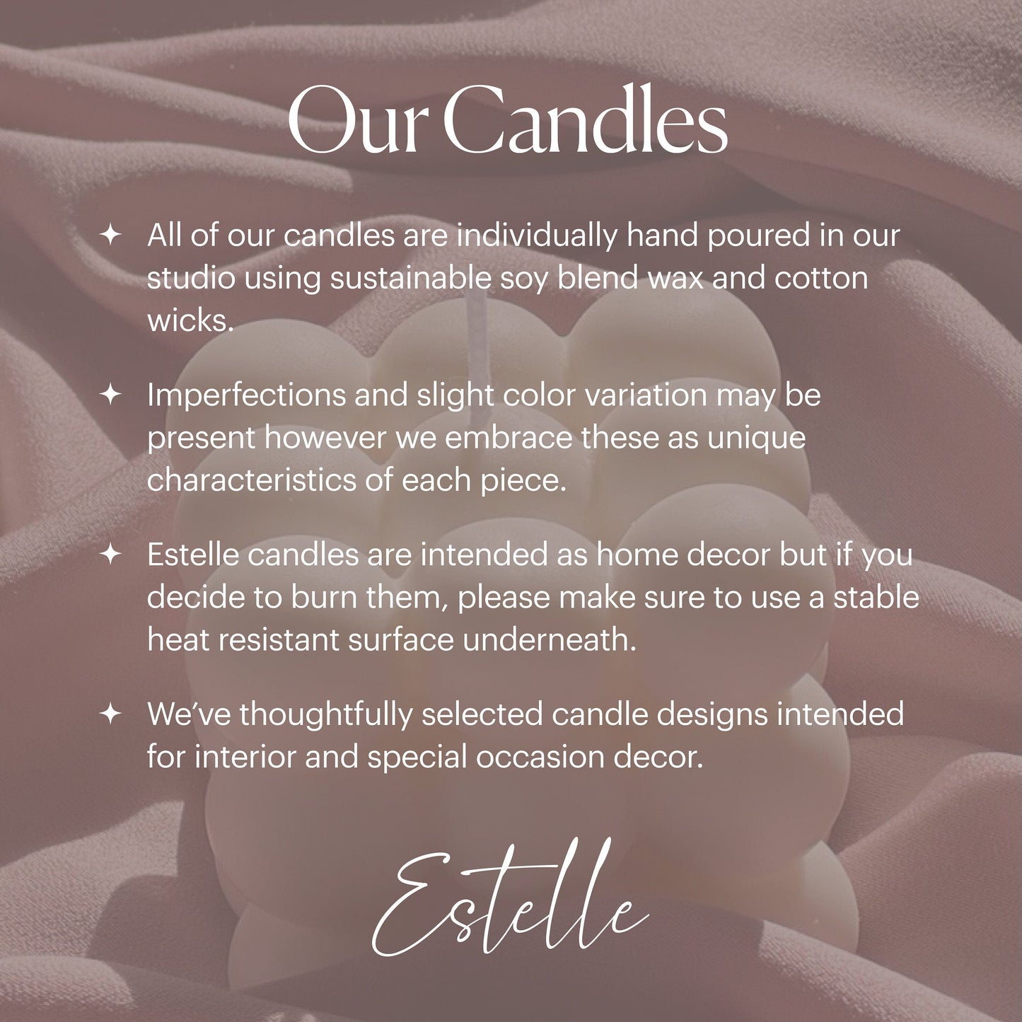 Handmade Round Soy Candle | Modern Home Decor